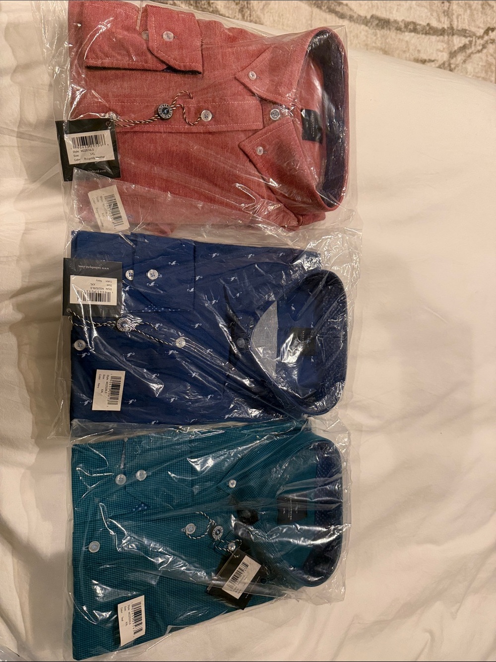 3 nwt tailorbyrd button downs